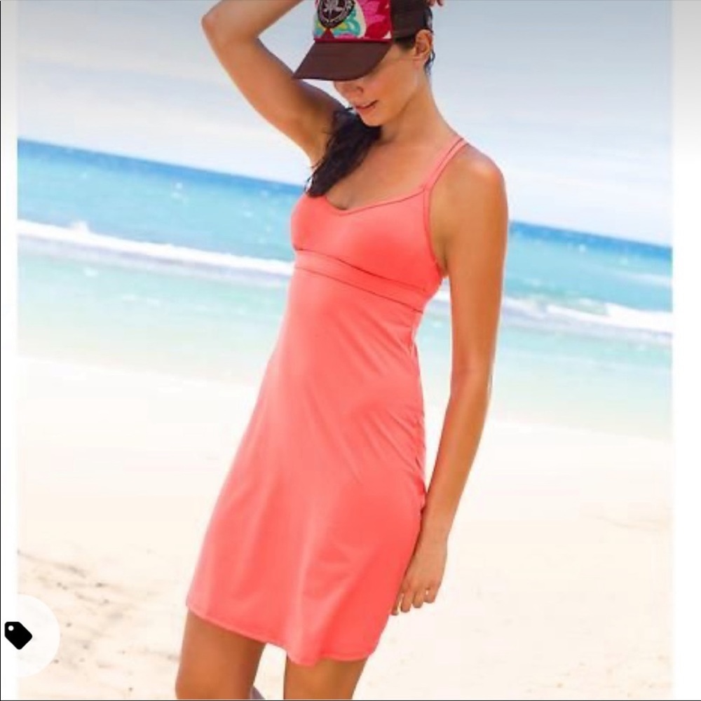 Athleta Dress Shore Break Summer Swim Coral Size Small